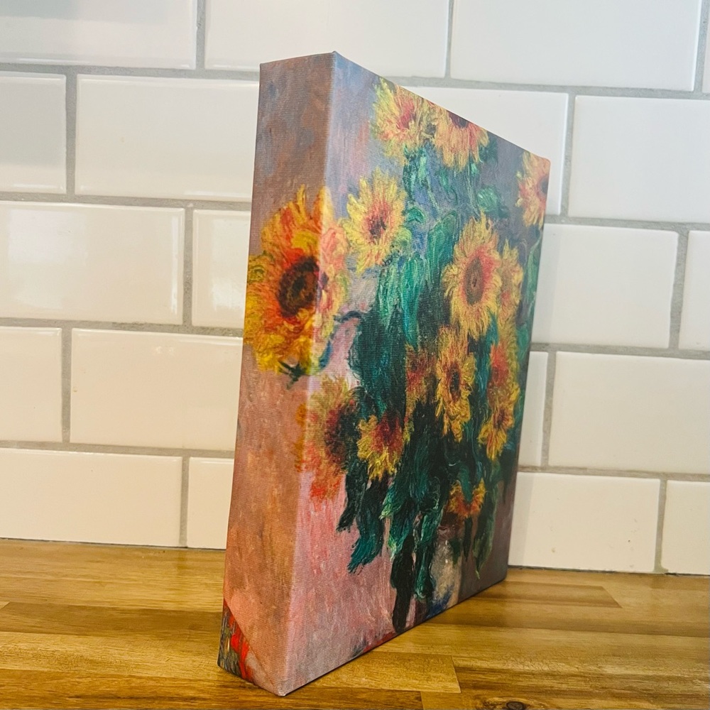 Claude Monet’s BOUQUET OF SUNFLOWERS, 8 x 10”